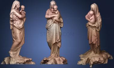 3D model Madonna and child (STL)